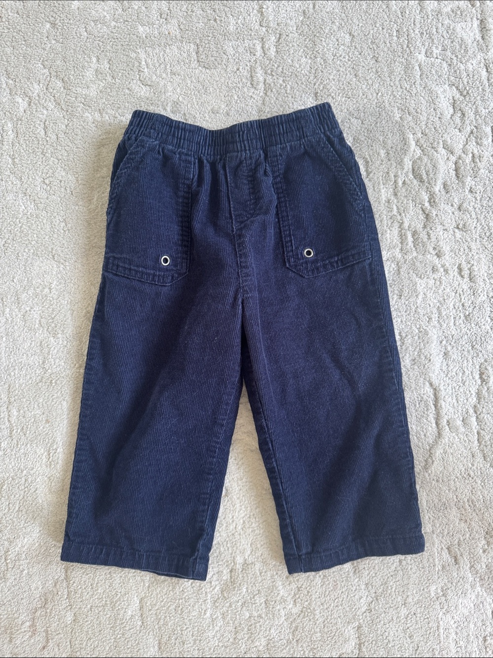okie dokie Navy Corduroy Pull-On Pants for Kids